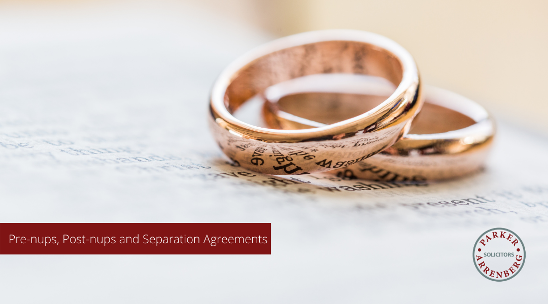Pre-nups, Post-nups and Separation Agreements
